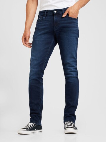 Tommy Jeans Slimfit Jeans 'SCANTON' in Blauw: voorkant