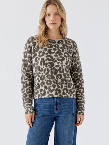 Pull-over OUI en beige : devant