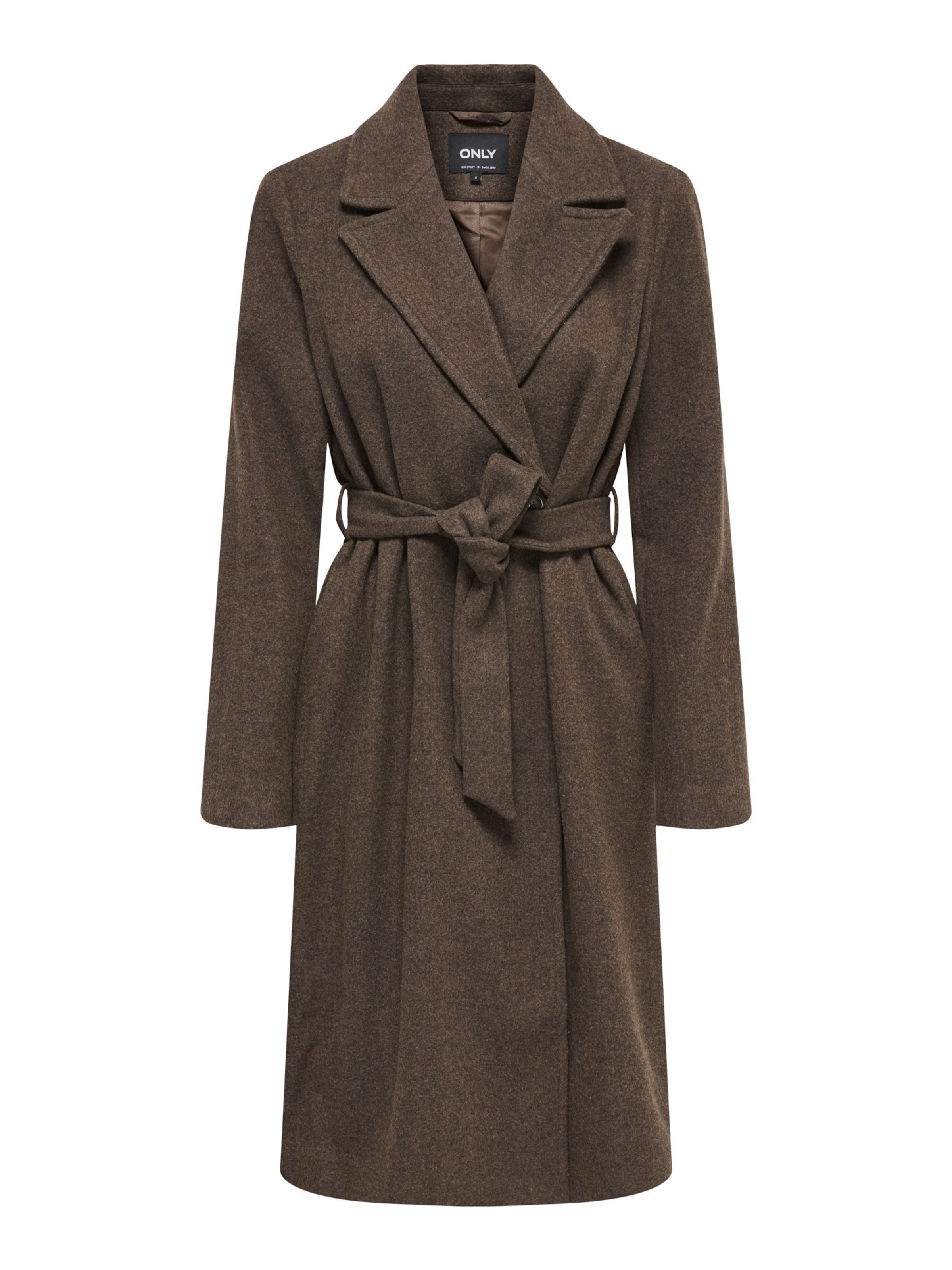 Manteau mi-saison 'ONLAlvilda' ONLY en marron : devant