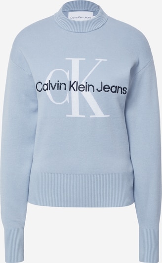 Calvin Klein Jeans Pullover in navy / hellblau / weiß, Produktansicht