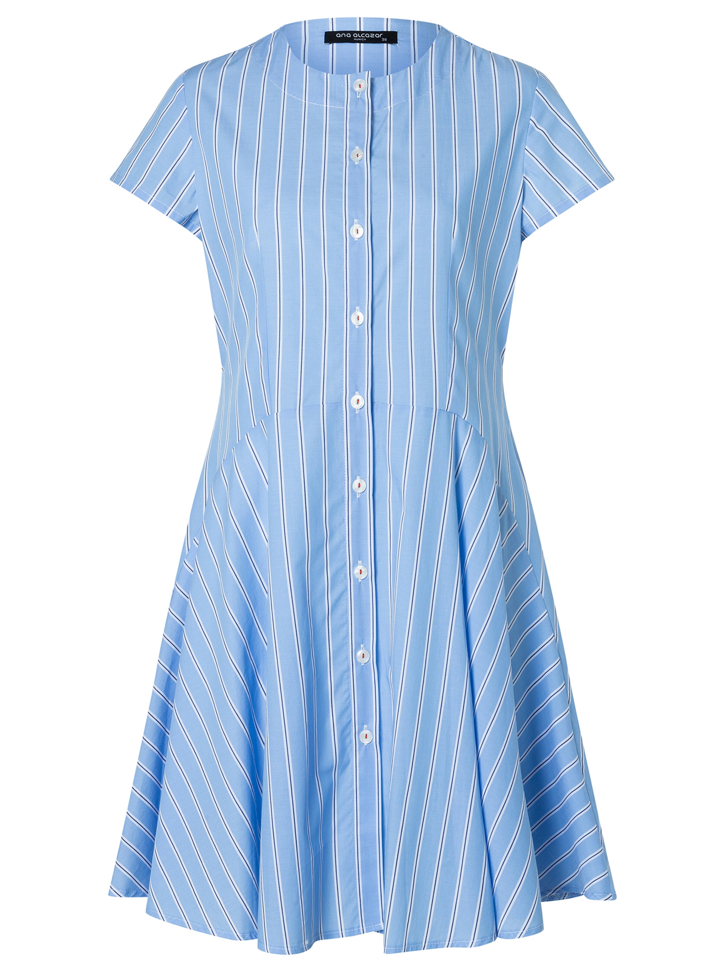 Ana Alcazar Blusenkleid 'Zavie' in hellblau / grau / weiß, Produktansicht