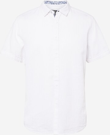 INDICODE JEANS Regular fit Button Up Shirt 'Massimo' in White: front