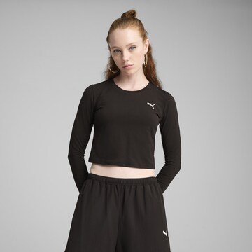 T-shirt 'Wardrobe Ess' PUMA en noir : devant