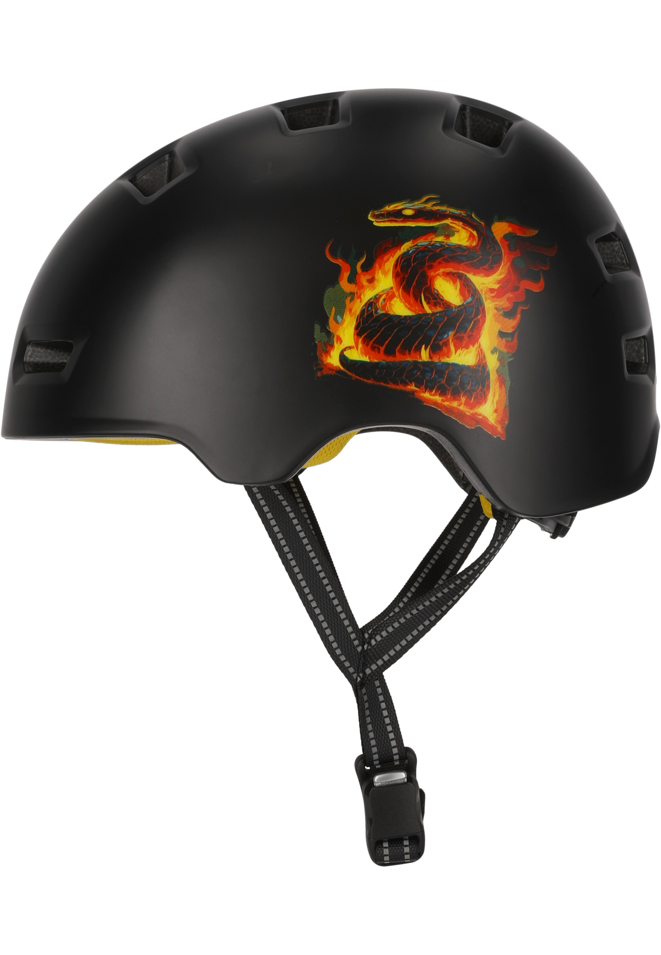 Crazy Safety Helm 'Rampage Snake' in Schwarz
