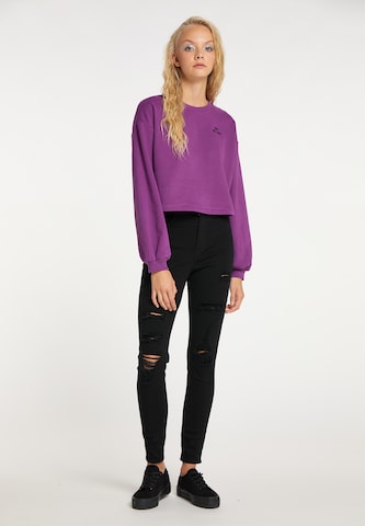 myMo ROCKS Sweatshirt in Purple