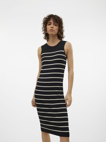 VERO MODA Knitted dress 'Gizelle' in Black: front