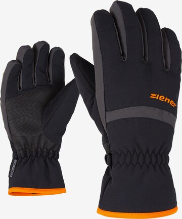 ZIENER Athletic Gloves 'LEJANO' in Black: front