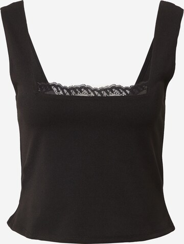 NLY by Nelly Top in Black: front