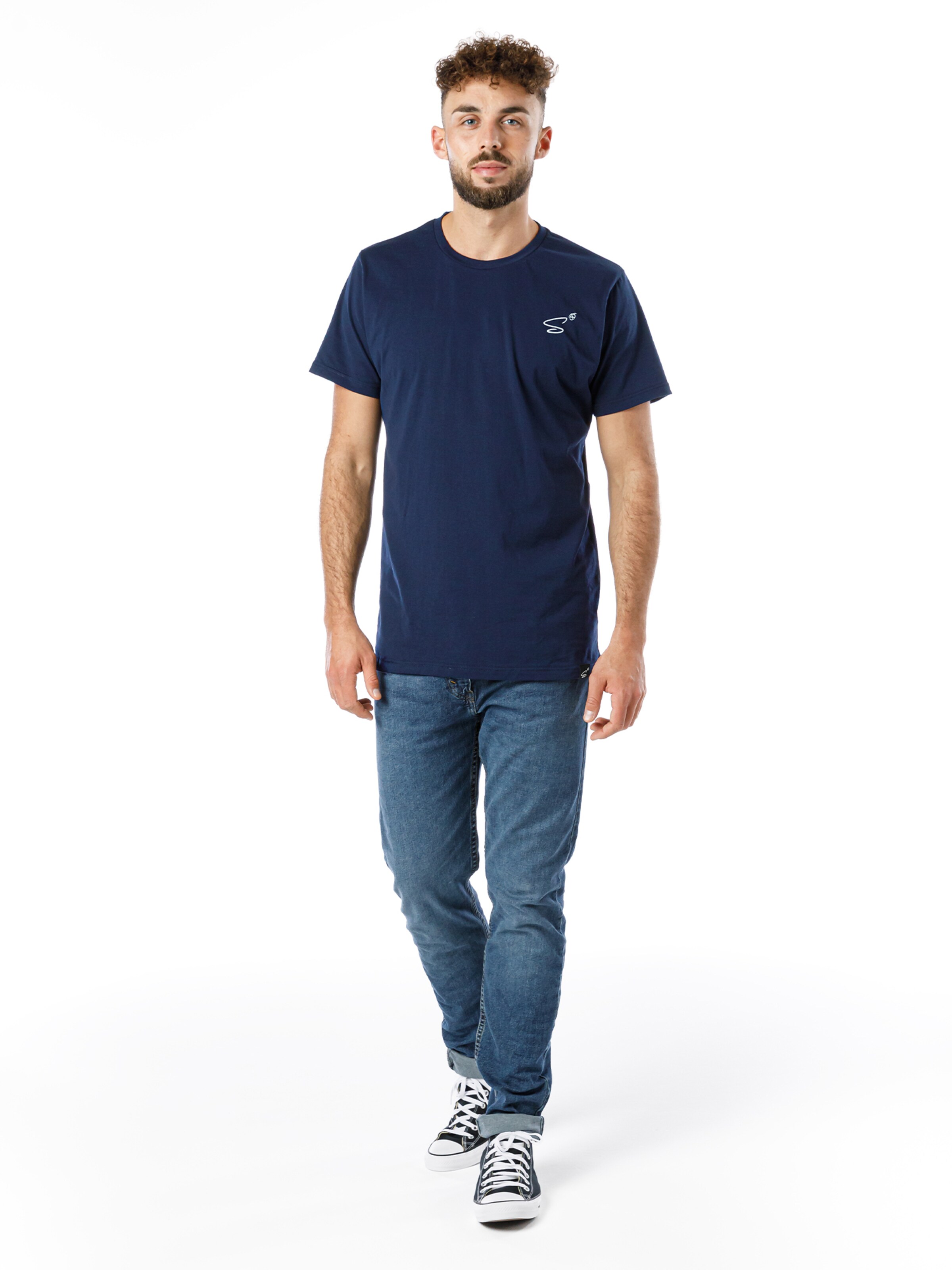 SPITZBUB Shirt 'Look Up!' in Blue