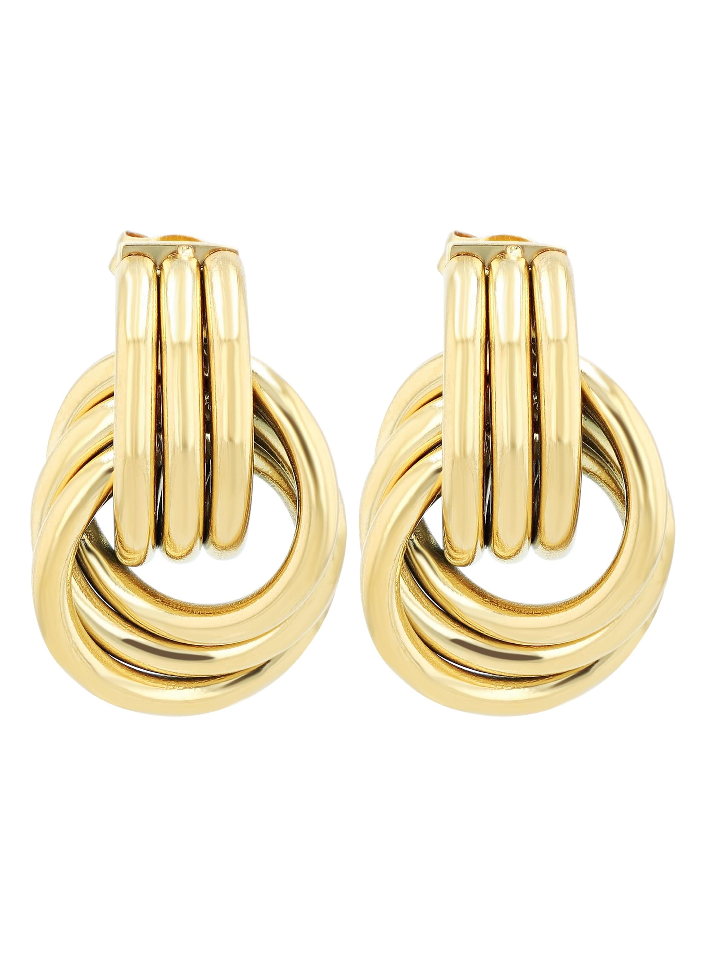 Akzent Ohrringe 'langlebig'‌‌‌‌‌‌‌‌‌‌ in Gold: Vorderseite