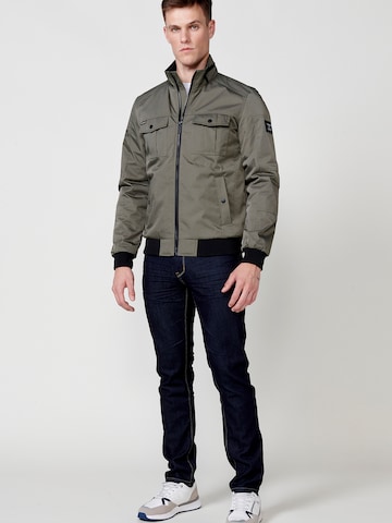 KOROSHI Between-season jacket in Green