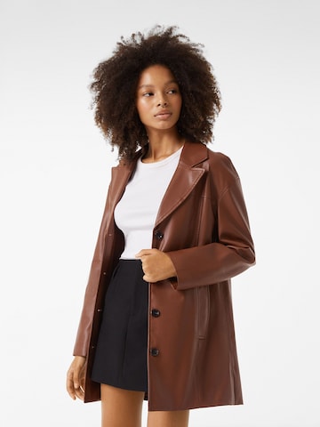 Bershka Blazer in Brown: front