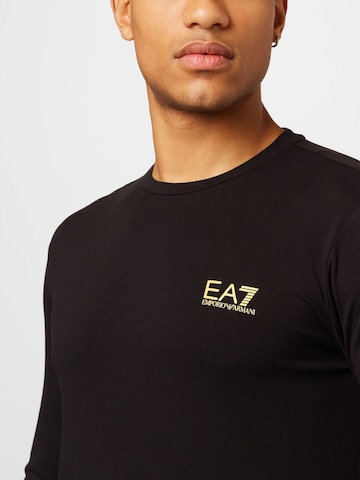 melns EA7 Emporio Armani T-Krekls