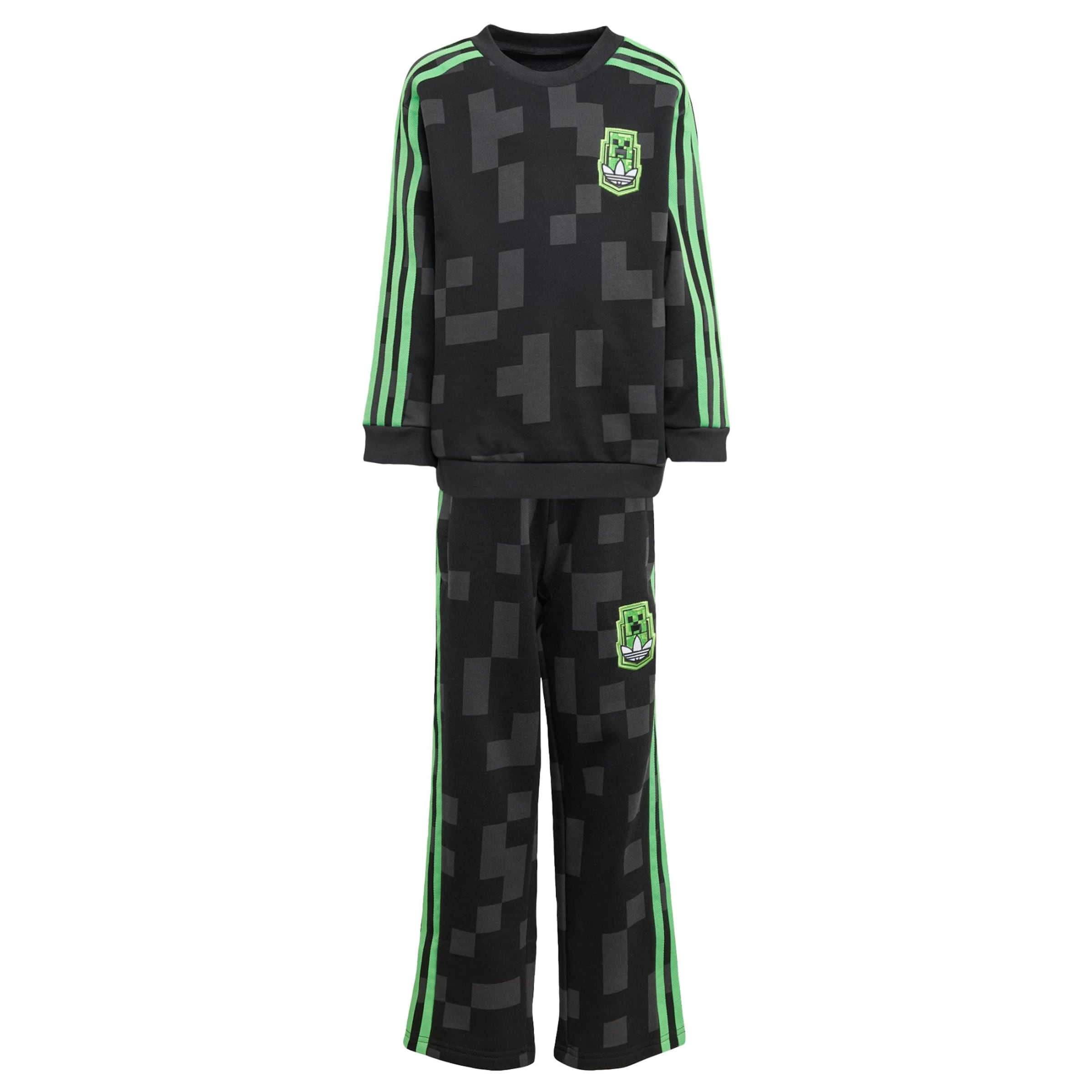 ADIDAS ORIGINALS - Fato de jogging 'x Minecraft' em preto: frente
