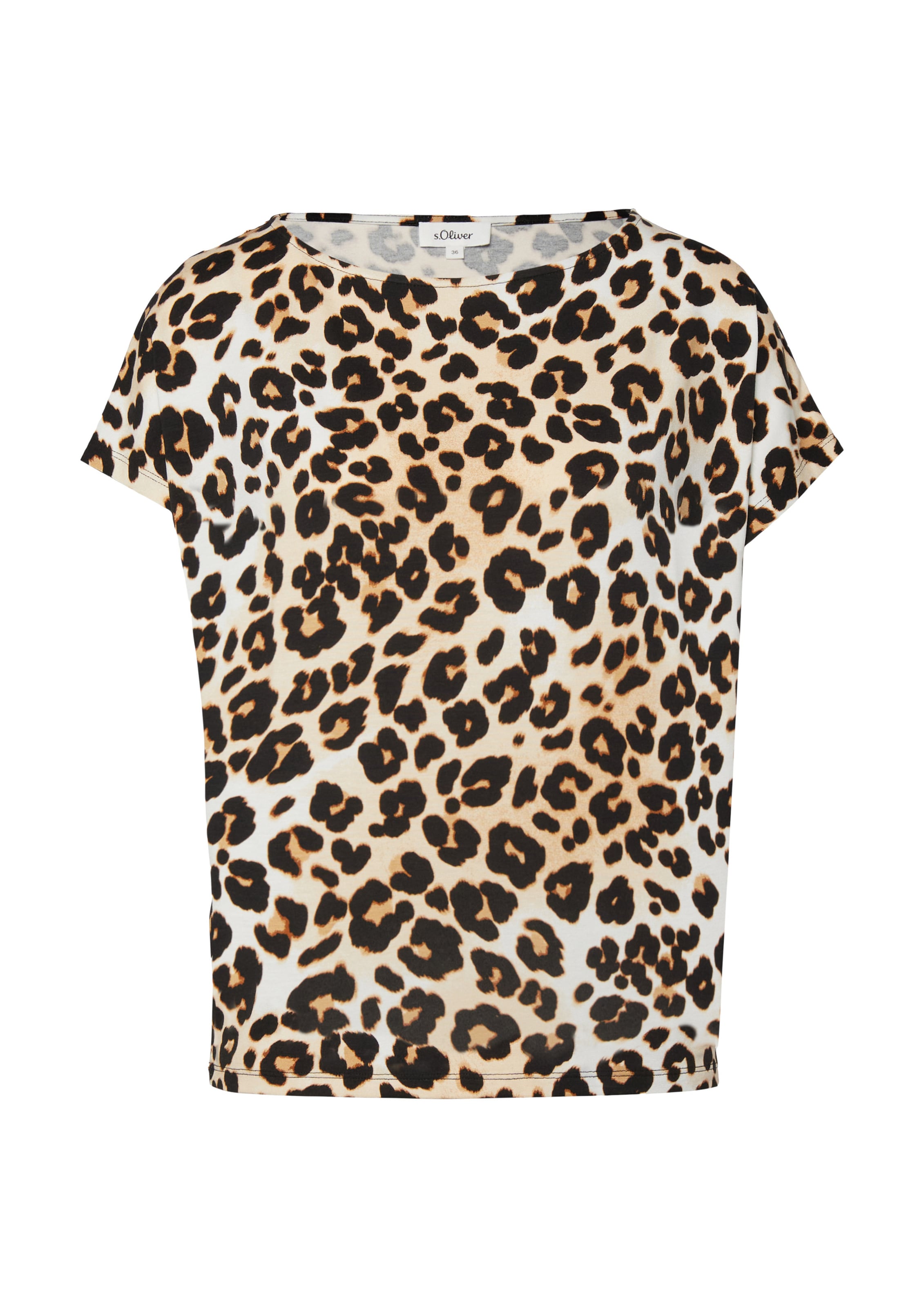 s.Oliver Shirt in Beige: voorkant