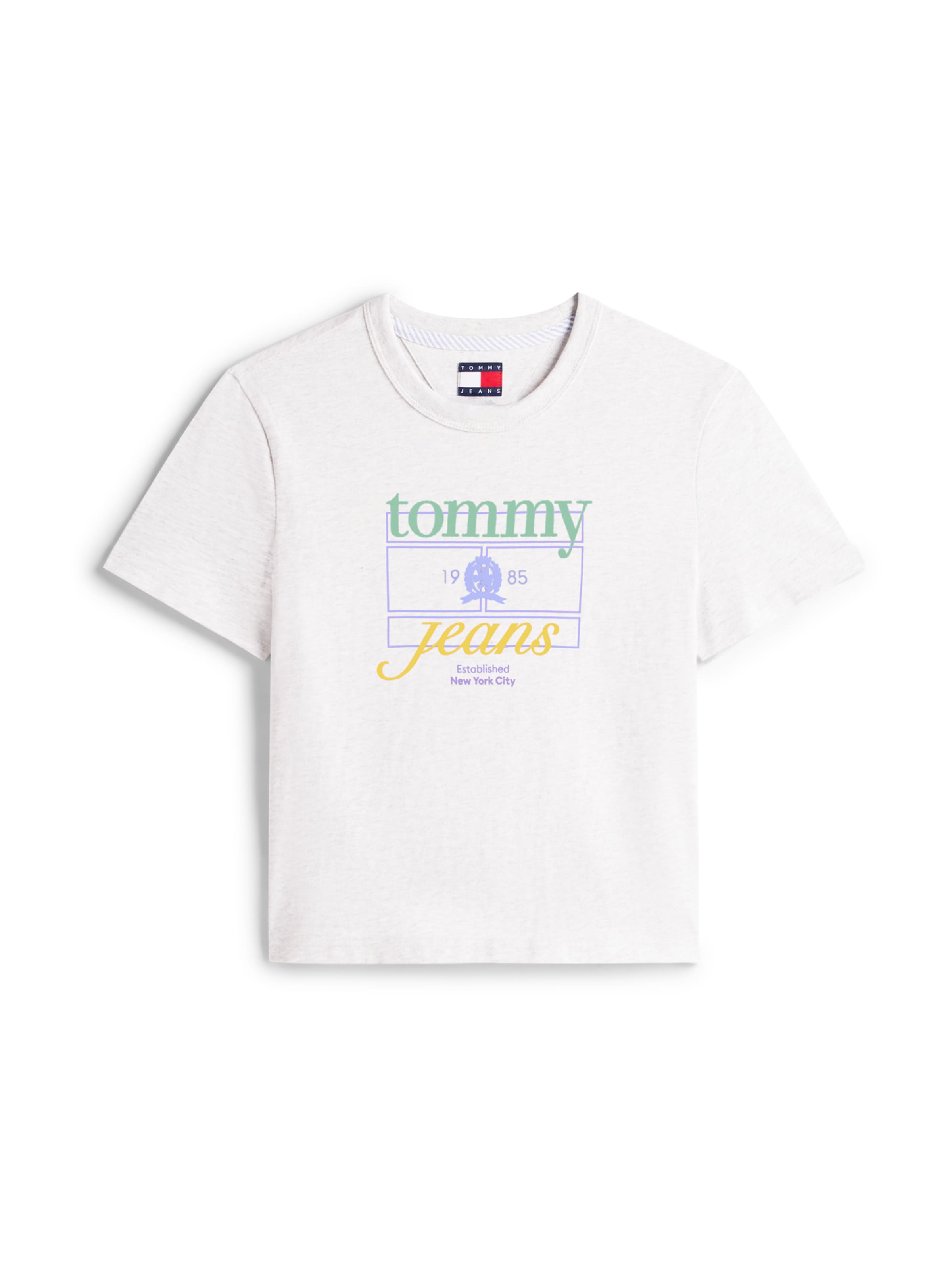pelēks Tommy Jeans T-Krekls: no priekšpuses