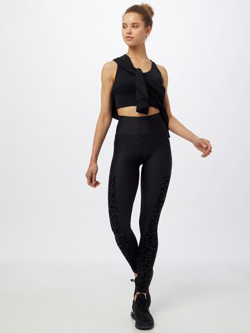 Skinny Pantalon de sport Athlecia en noir