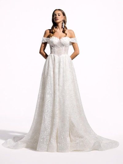 Devotion Dresses Robe de soirée 'Oliva' en ivoire, Vue avec produit