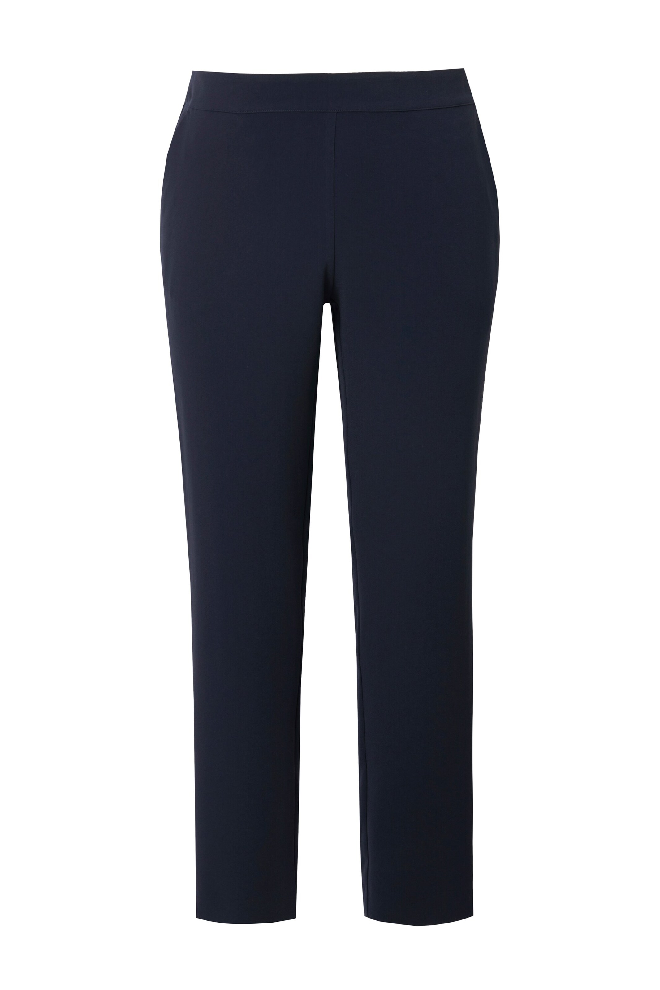 Ulla Popken Regular Broek in Blauw: voorkant
