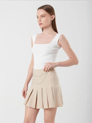 MixRay Skirt in Beige