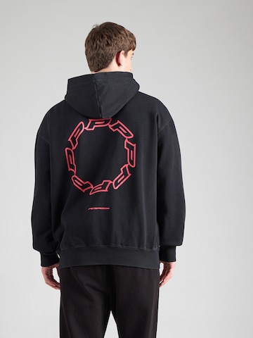 PegadorSweater majica 'Hawkins' - crna boja: prednji dio