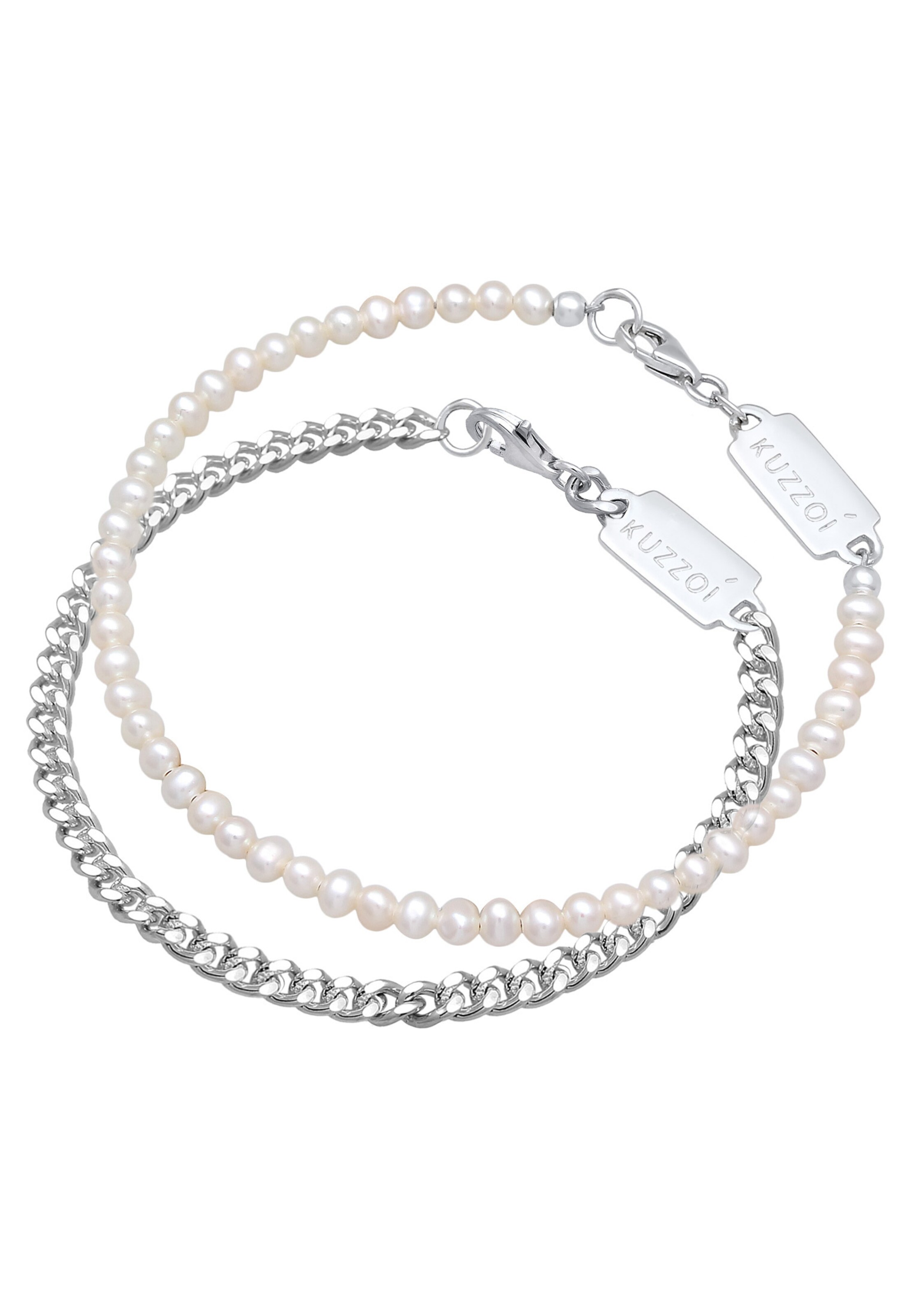 KUZZOI Bracelet 'Perle' in Silver