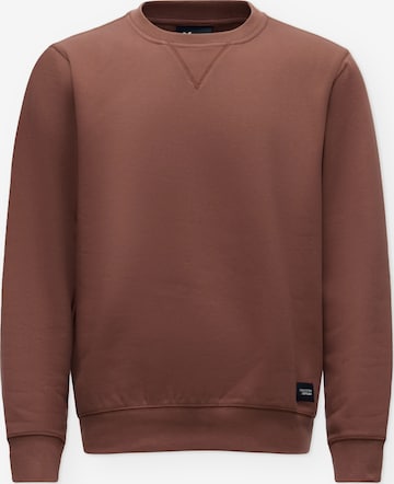 Vintage Industries Sweatshirt 'Greeley' in Brown: front