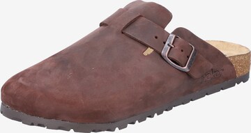 Rieker Mules in Brown: front