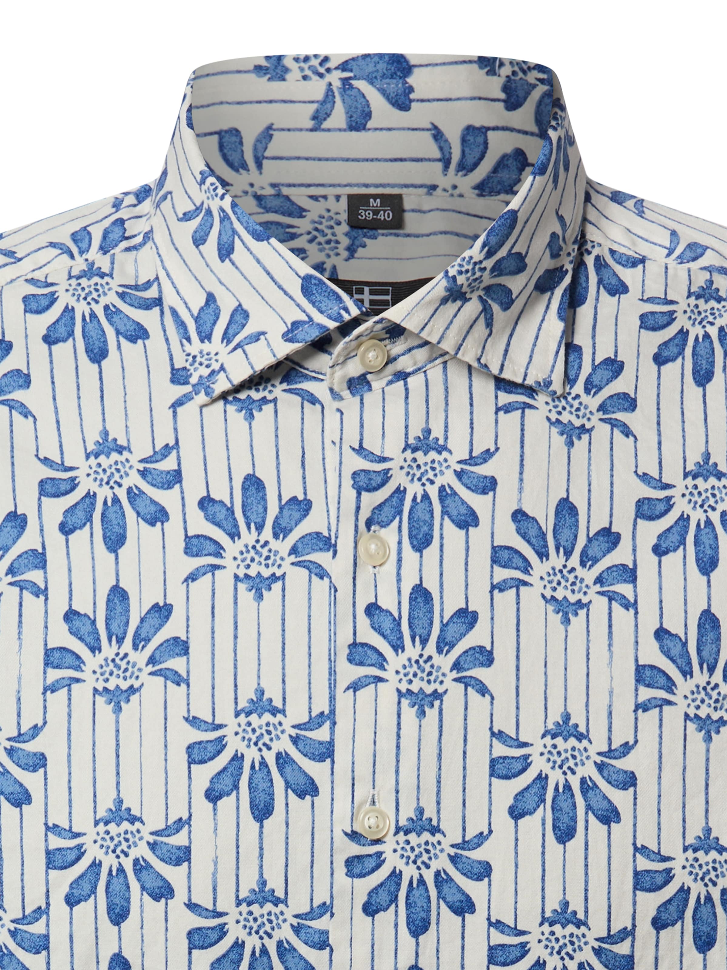 Nils Sundström Regular fit Overhemd in Beige