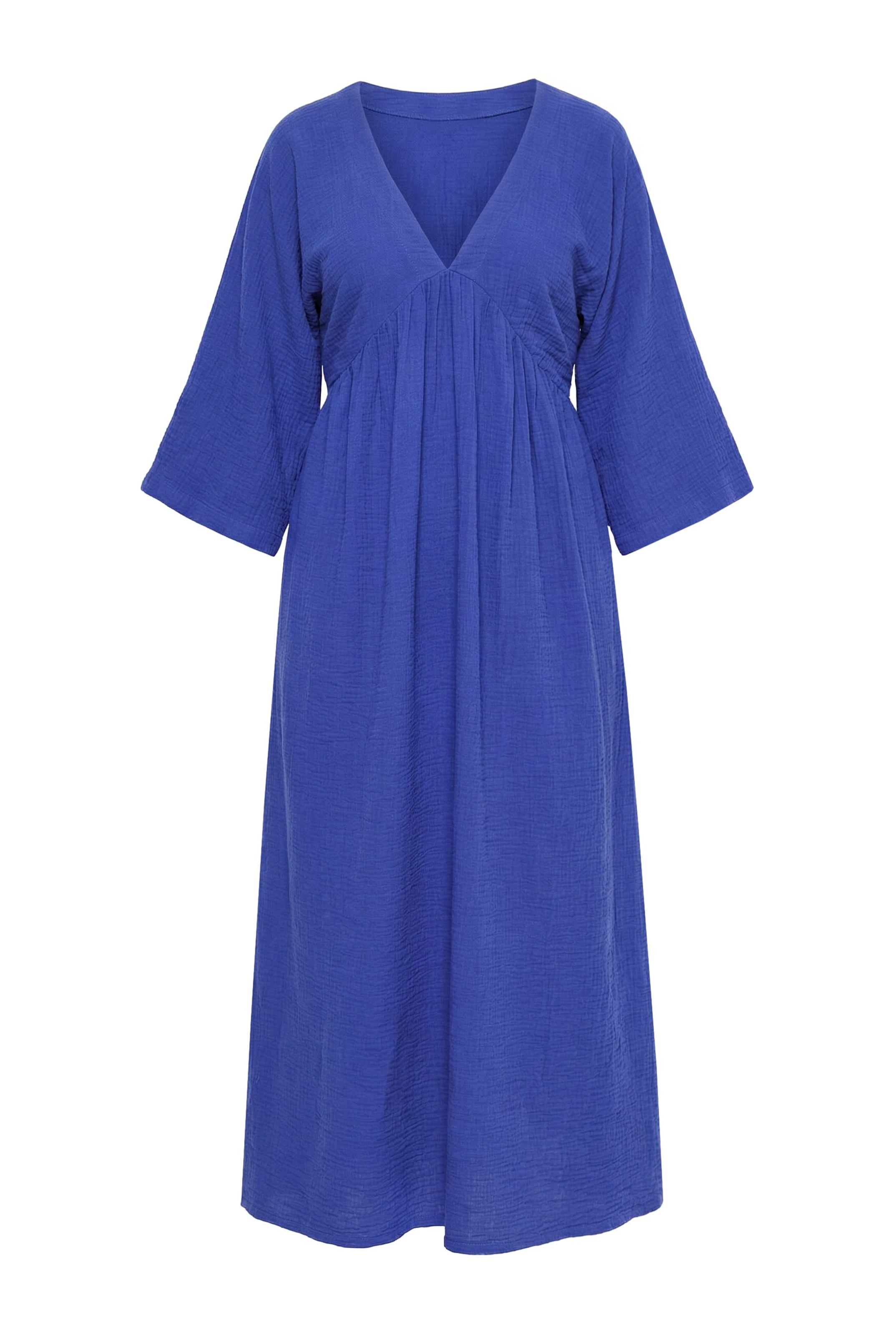 Ulla Popken Jurk in Blauw: voorkant