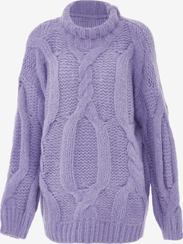 ebeeza Sweater in Purple: front