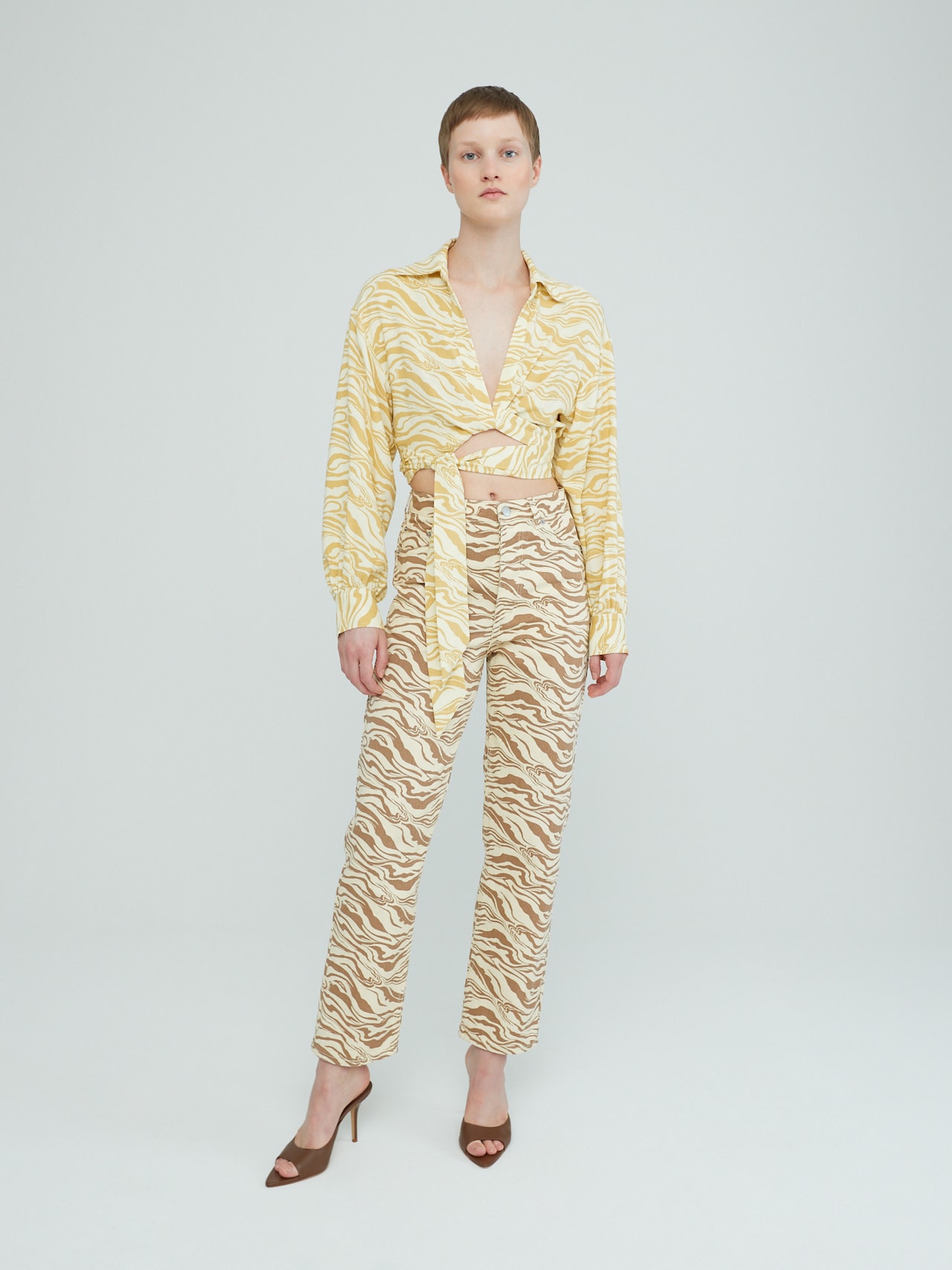 EDITED Jeans 'Simea' Crème