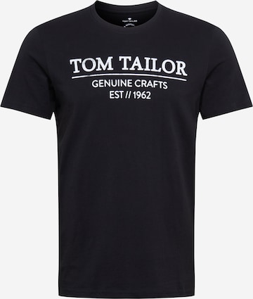 TOM TAILOR T-Shirt in Schwarz: front