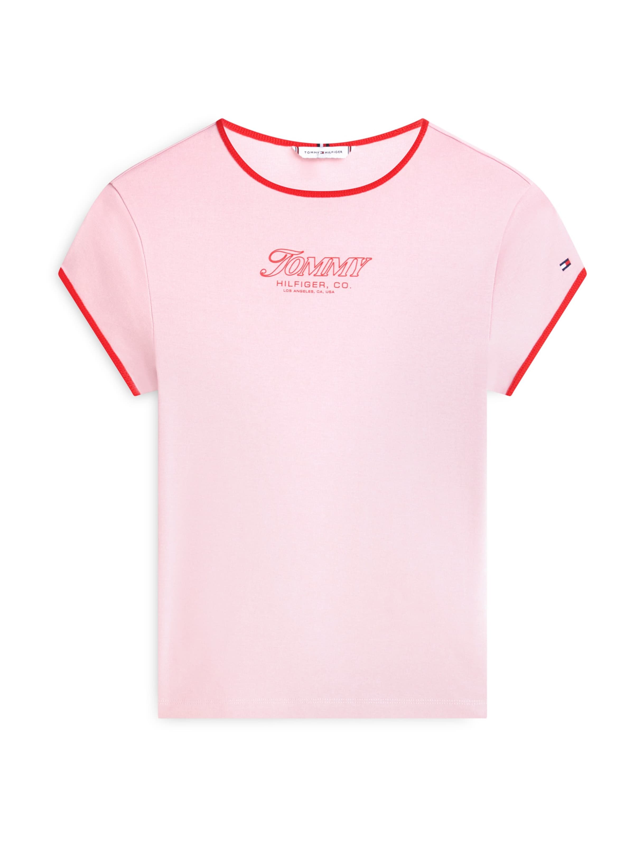 Tricou de la TOMMY HILFIGER pe roz: față