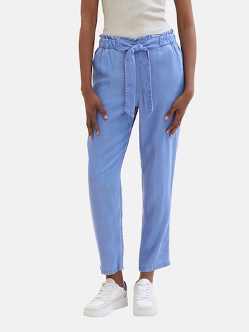 Loosefit Pantalon TOM TAILOR DENIM en bleu : devant