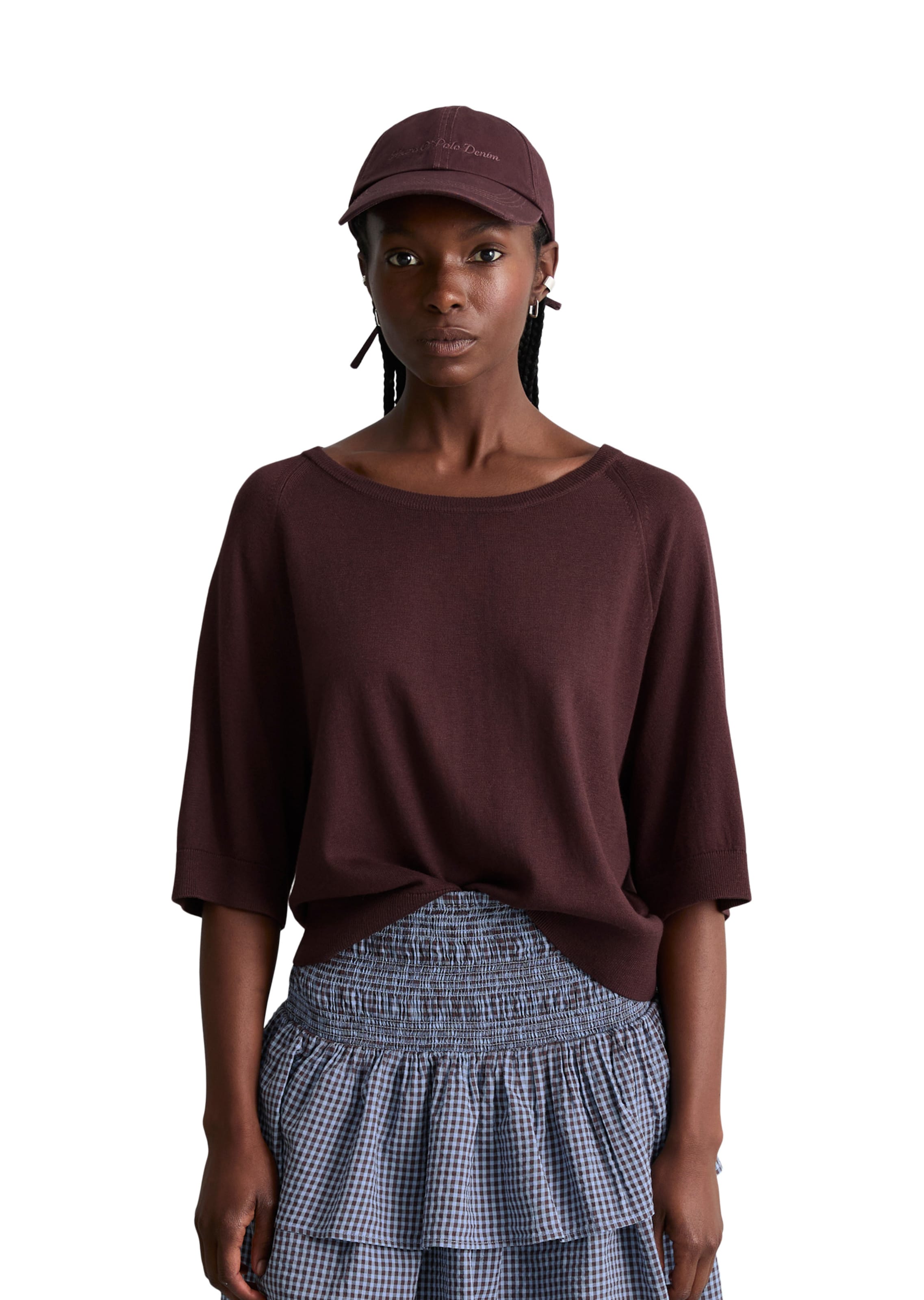 Marc O'Polo DENIM Pullover in Braun: Vorderseite