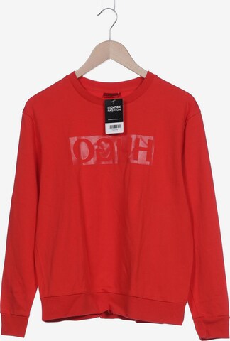 HUGO Sweatshirt & Zip-Up Hoodie in M in Red: front