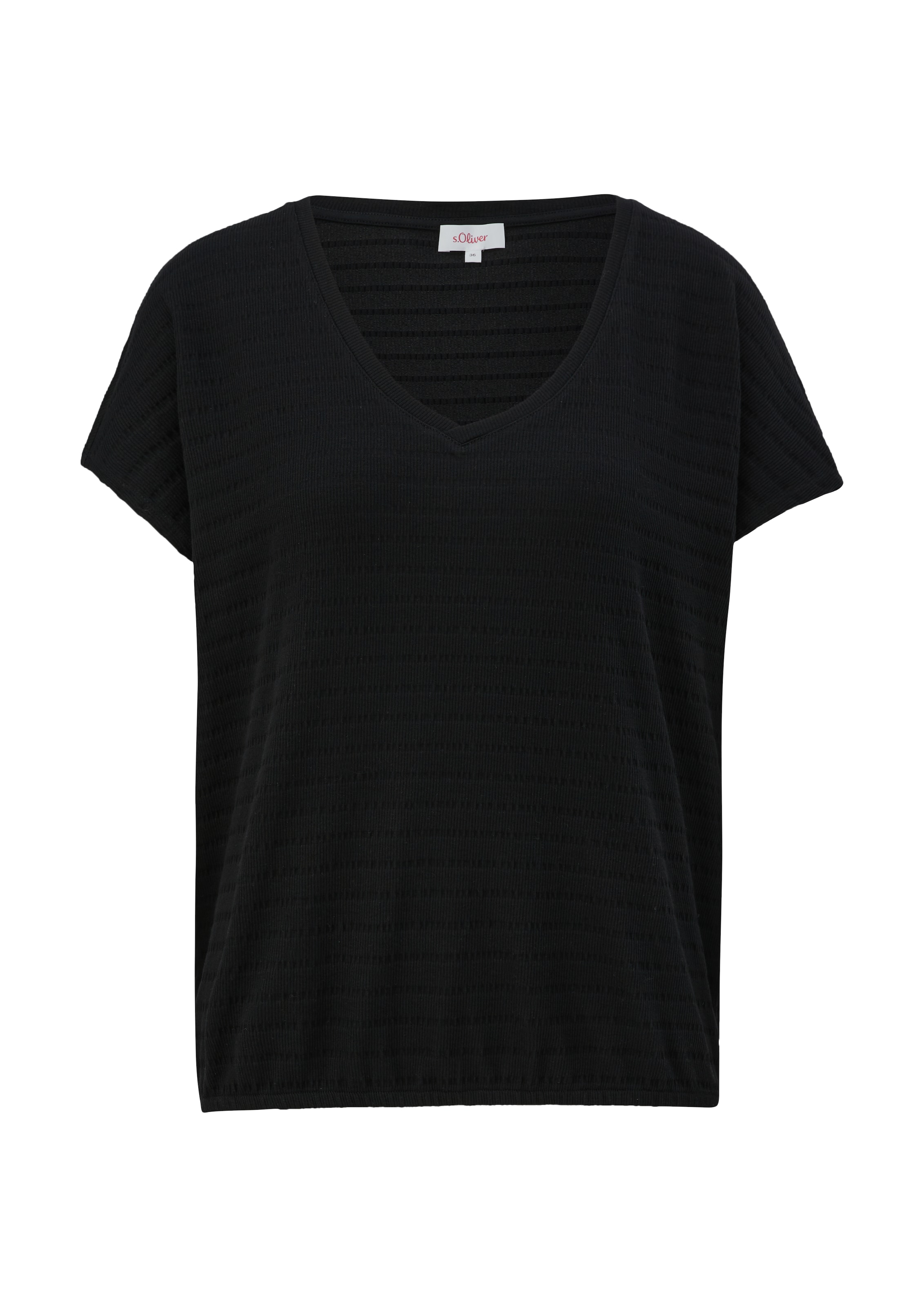 s.Oliver Shirt in Schwarz: Vorderseite