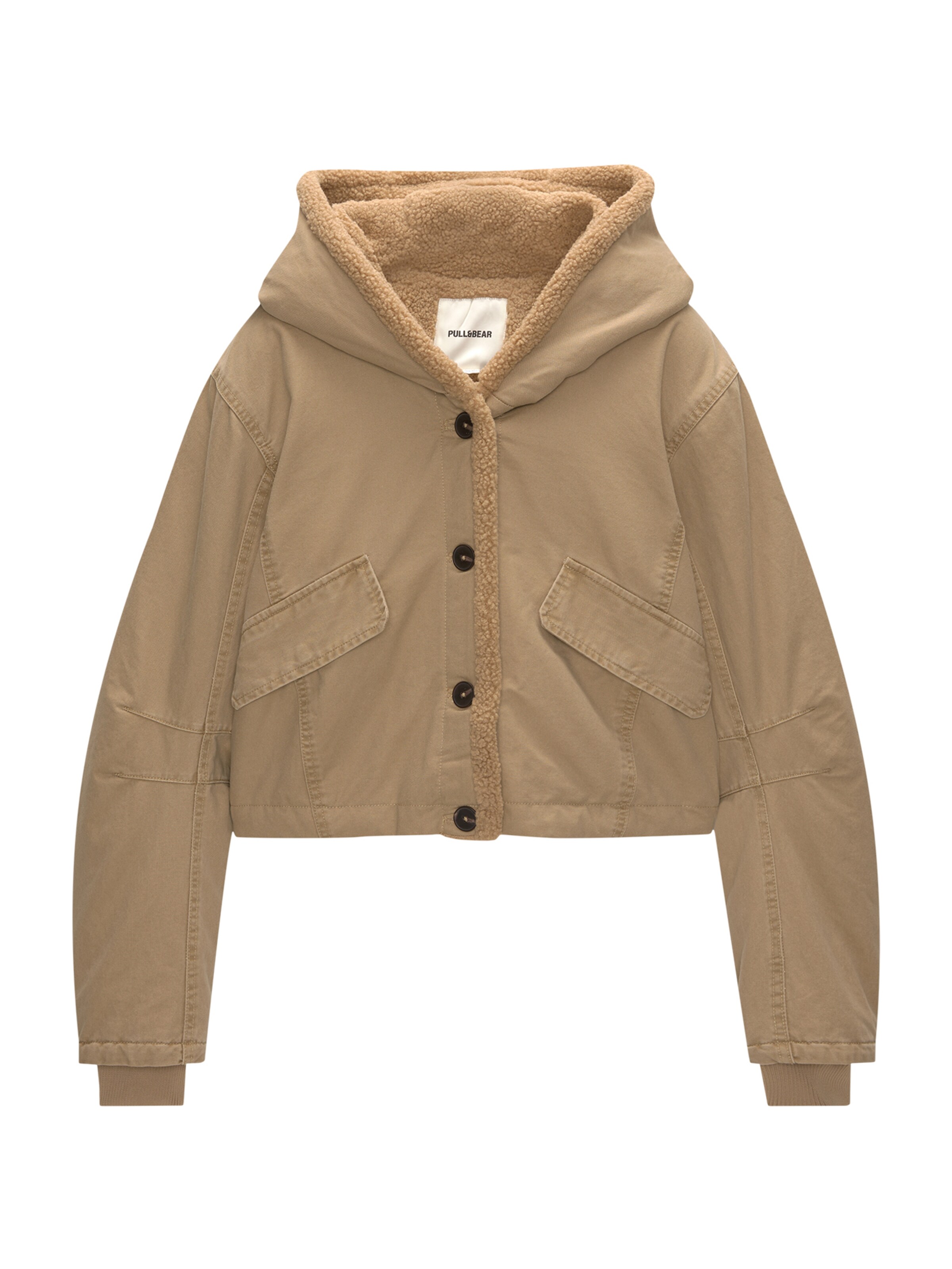 Pull&Bear Välikausitakki värissä ruskea: etupuoli