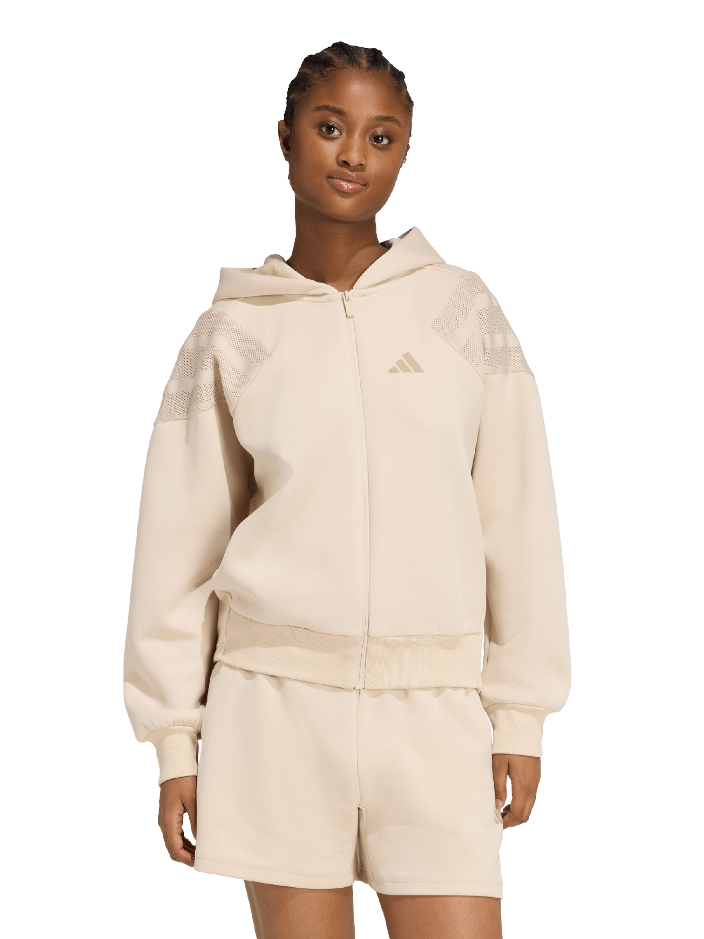 ADIDAS SPORTSWEAR Sportlik trikoojakk 'FUTURE ICONS', värv beež: eest vaates