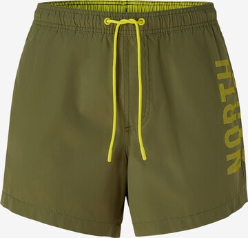 Shorts de bain North Sails en vert : devant