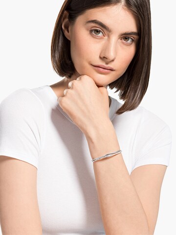 Swarovski Гривна 'Twist' в сребърно: отпред