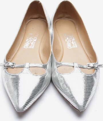 Salvatore Ferragamo Halbschuhe 37,5 in Silber