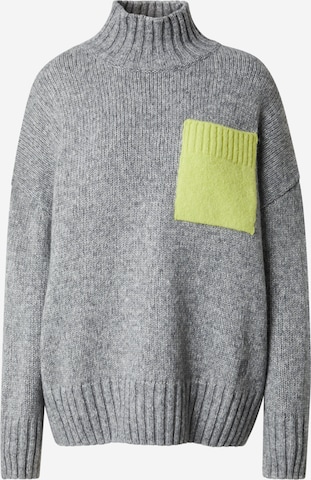 HUGOŠiroki pulover 'Scuple' - siva boja: prednji dio