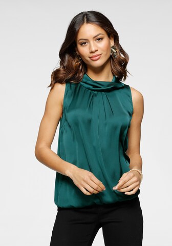 LAURA SCOTT Blouse in Green: front