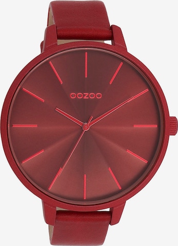 OOZOO Analog Watch in Red: front