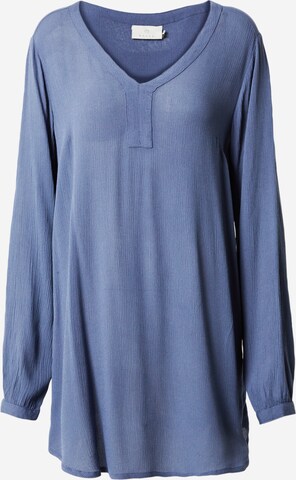 KAFFE CURVE Tunic 'Amber' in Blue: front