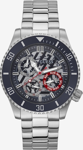 GUESS Analog Watch 'AXLE' in Silver: front