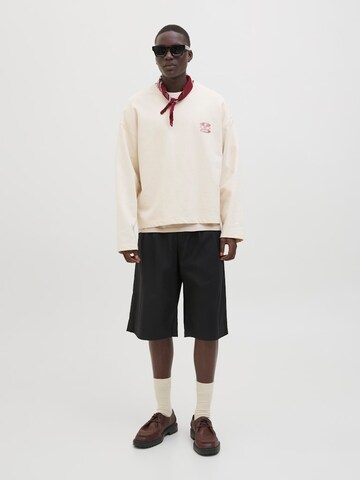 JACK & JONES - Pierna ancha Pantalón plisado 'JPSTBILL' en negro