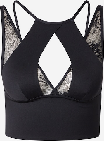 juoda Hunkemöller Aukštu kaklu Liemenėlė 'Vivianne': priekis